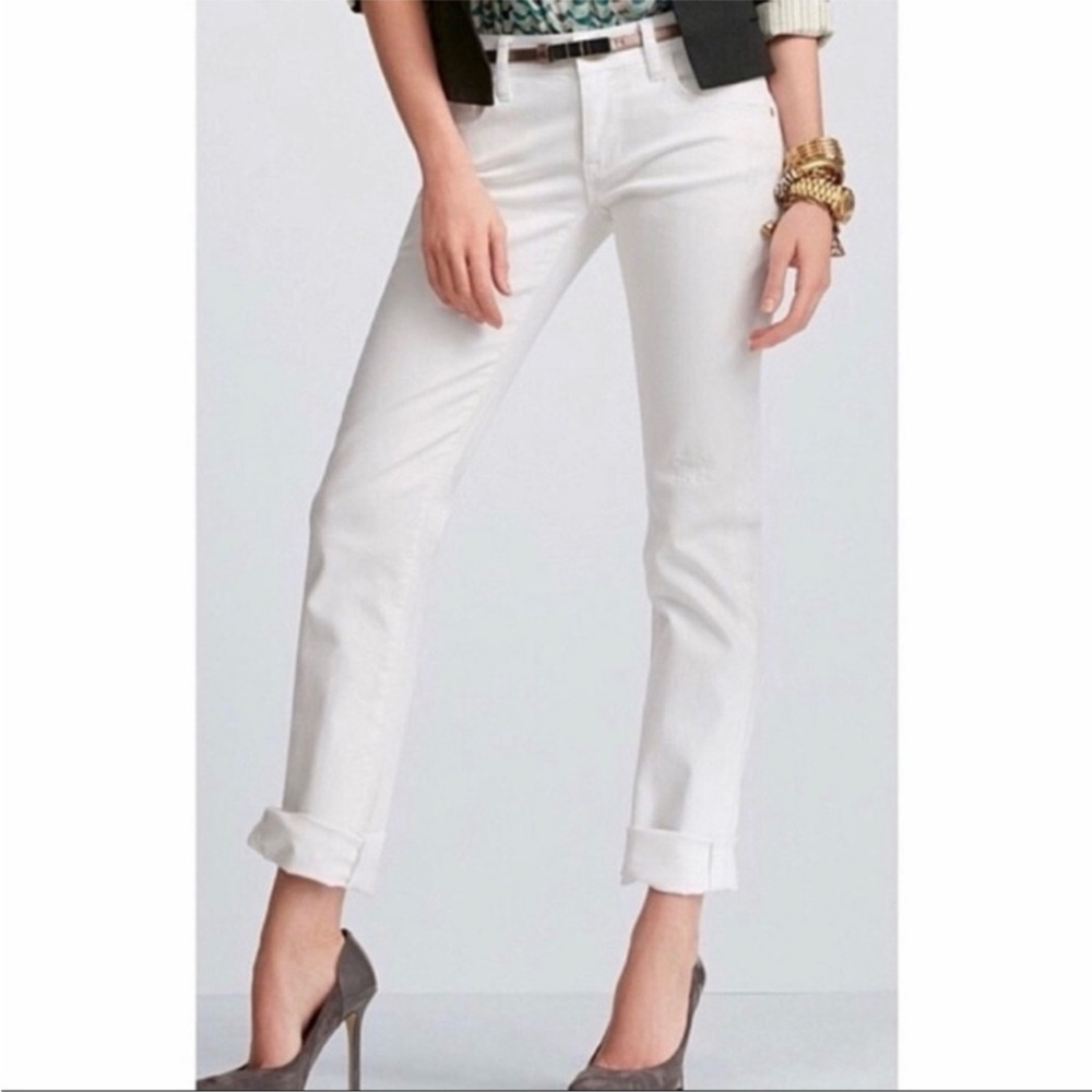 CAbi Stella Style #331 Distressed White Jeans